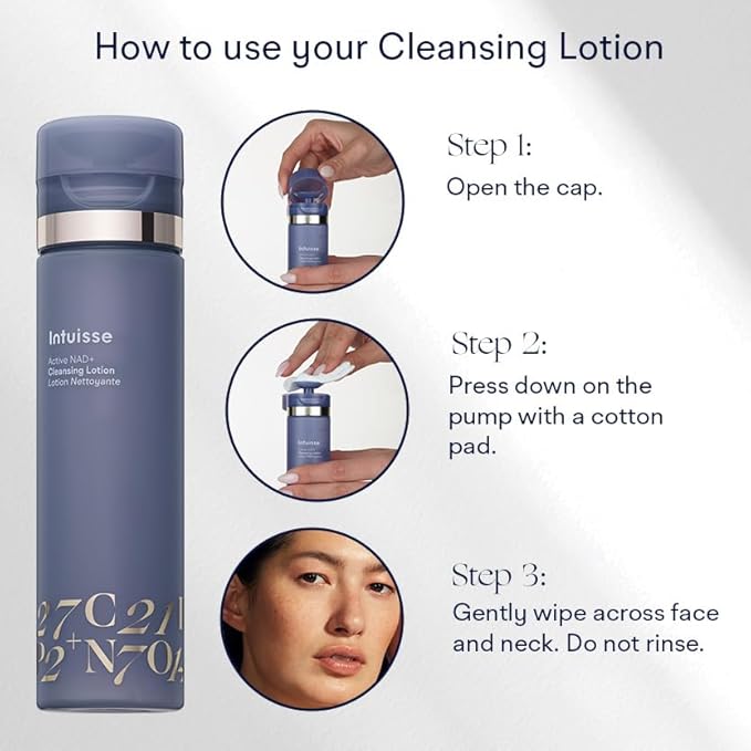 Active NAD+ Prebiotic Toner - Micellar Water & Makeup Remover– 5% Pharma-Grade NAD+ Cleanser with Centella Asiatica & A-Glucan Oligosaccharide – Swiss Liposomal Technology – 100ml