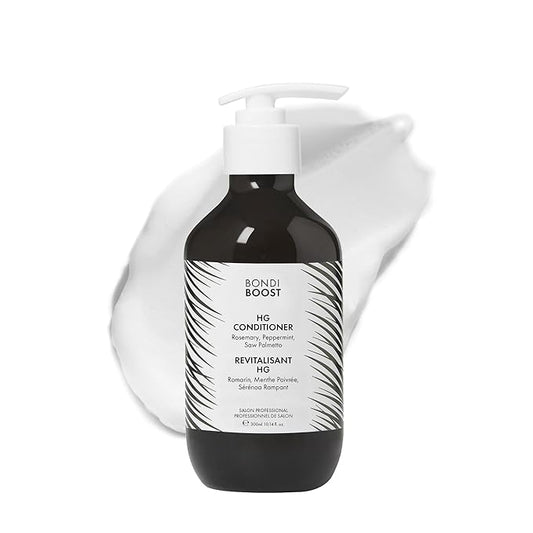 BONDIBOOST HG Anti-Thinning Hair Conditioner [10.14 fl oz] - Hydrating Hair Conditioner with Aloe Vera, Rosemary & Saw Palmetto, Promotes Thicker + Stronger-Looking Hair for Men & Women, Sulfate-Free