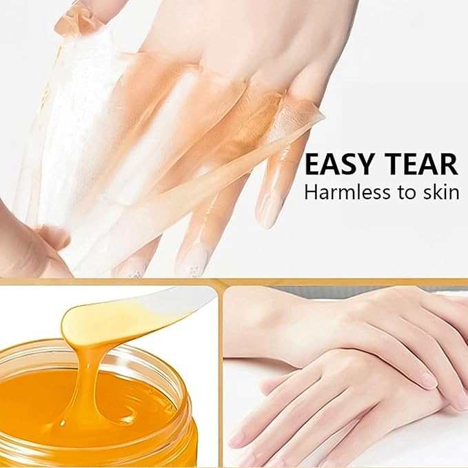 Turmeric Hand and Foot Peel Mask, Moisturizing Hydrating Nourishing Exfoliating Hand Film Hands Care Paraffin