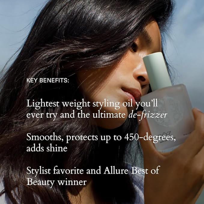 "RŌZ Santa Lucia Styling Oil - smooths, protects, and adds shine. Vegan, cruelty free, FREE of silicone, sulfates, parabens and PEGS, color safe - 2 Fl.Oz / 60 ml"