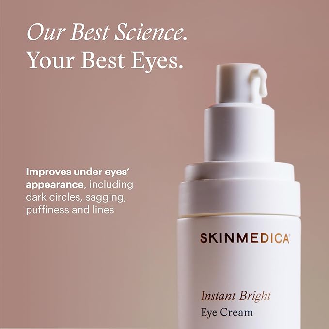 SkinMedica Instant Bright Eye Cream - Our Age-Defying Under the Eye Cream Instantly Improves Eyes’ Appearance, Including Dark Circles, Sagging, Puffiness and Lines, NEW PACKAGING, 0.5 Oz