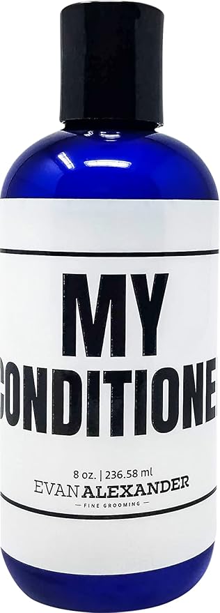 Evan Alexander Grooming MY Conditioner - Supports Hair Growth and Nourishes the Scalp with Peppermint Oil, Tea Tree Oil, Organic Aloe Vera - Vegan - 8 oz - Great Scent