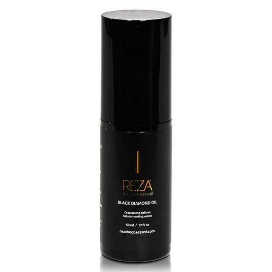 Reza Black Diamond Oil: Luxury Hair Oil, Protects & Nourishes, Adds Shine, Sulfate Free, Paraben Free, Safe, Tames Frizz, Repairs Damage, for Women & Men & All Hair Types, 1.7 Fl. Oz.