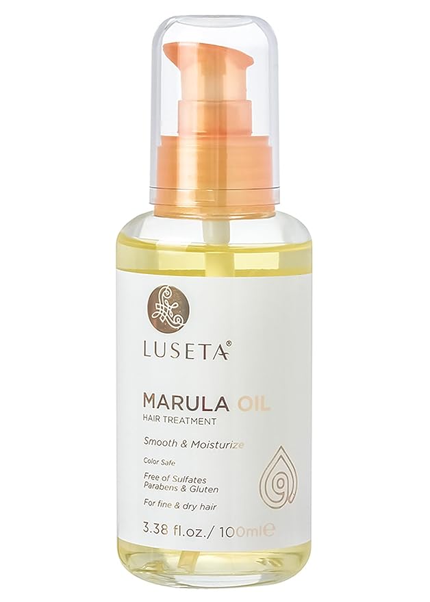 Luseta Marula Oil Hair Treatment for Fine & Dry Hair Serum Smoothing Hair Adding Shine and Nourishing Scalp 3.38oz