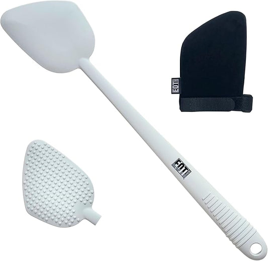 Bendable Lotion Applicator for Back & Body (Microfiber Mitt Included) - Sunscreen, Self Tanner, Medication, Body Lotion Applicator for Back