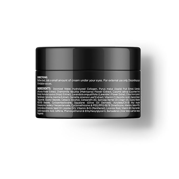 Gentlehomme - Collagen Eye Cream - Men’s Eye Cream - With Collagen, Hyaluronic Acid & Caffeine - Helps Smooth, Restore & Hydrate Under Eyes - For Wrinkles & Dark Circles -All Skin Types -Vegan - 1.7oz