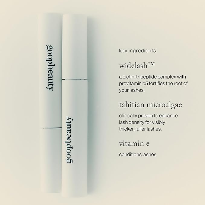 goop Beauty Featherlash Lifting Mascara | Volumizing & Lengthening Eyelash Serum with Nourishing, Clean Ingredients | 0.15 fl oz