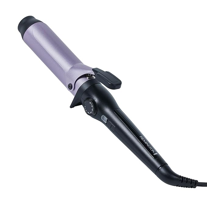 Remington Anti-Static 1.5-Inch Clipped Curling Iron with Titanium Protection, Fast Heat-Up, Ceramic Barrel for Big Voluminous Waves & Added Body, Auto Shut-Off