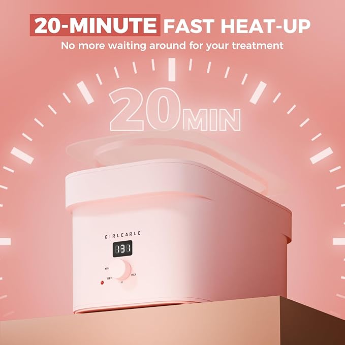 7000ml Paraffin Wax Machine for Hands and Feet, Hand Wax Paraffin Machine Bath with 4.4 lbs Paraffin Wax Refills for Hands, Feet, Elbows & Body to Relieve Stiff Muscles & Joints