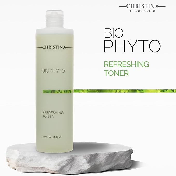Christina Biophyto - 300ml - Bio-Astringent Complex and Ginger Extract Hydrating Toner - Face Toner for Women for Itch & Redness