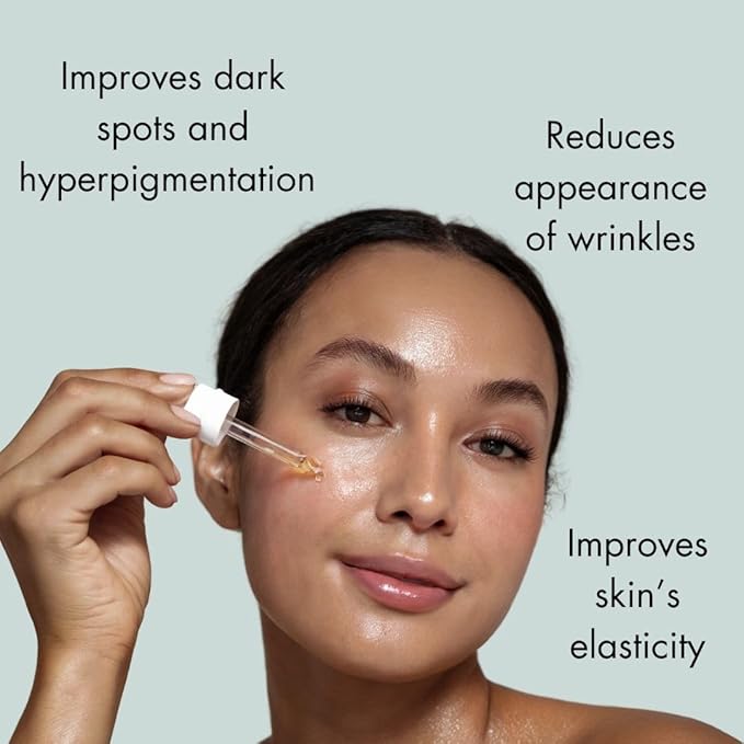 Stem-C Vitamin C Brightening Serum with Ferulic Acid, Vitamin E and Hyaluronic Acid - Improves Dark Spots And Uneven Skin Tone - Hydrating And Nourishing