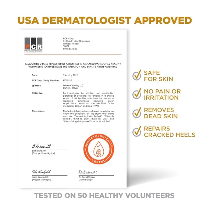 Lavinso Foot Peeling Mask Extra Strength - 2 Pack - Feet Mask for Dry Cracked Feet and Callus - with Honey and Turmeric