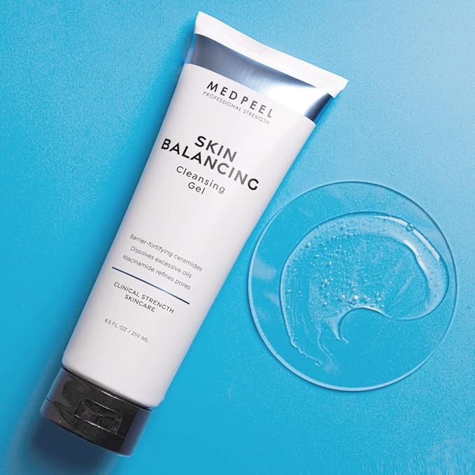 Medpeel Skin Balancing Cleansing Gel, Everyday Face Wash for Oily Skin; Refines Pores for a Smooth Complexion, 8.5 fl oz