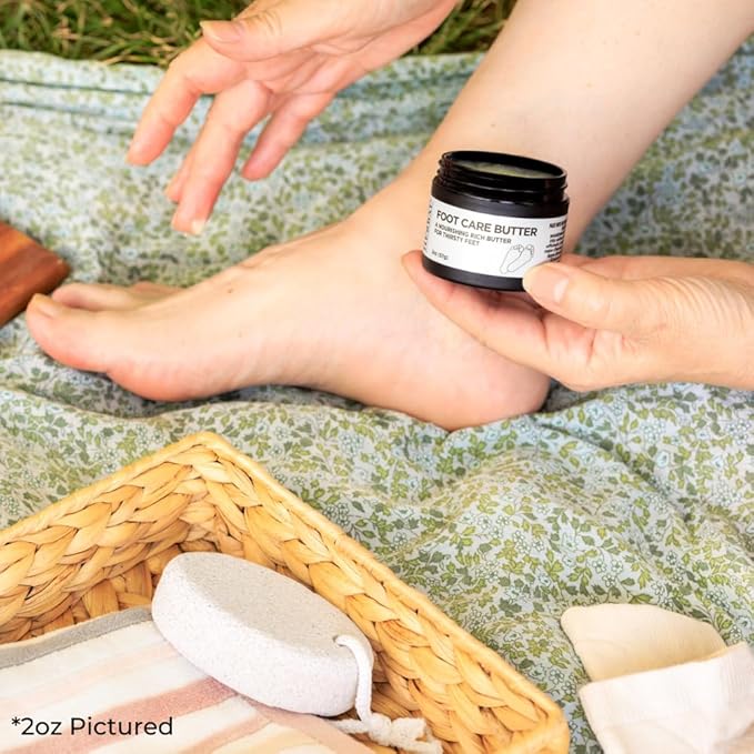 Ora's Amazing Herbal Foot Care Butter, Heel Balm, Foot Balm, Repair Cream for Dry Cracked Heels & Feet (8 oz)