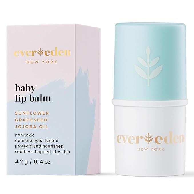 Evereden Baby Lip Balm, 0.14 oz | Clean Baby Care | Non-toxic and Fragrance Free Skincare
