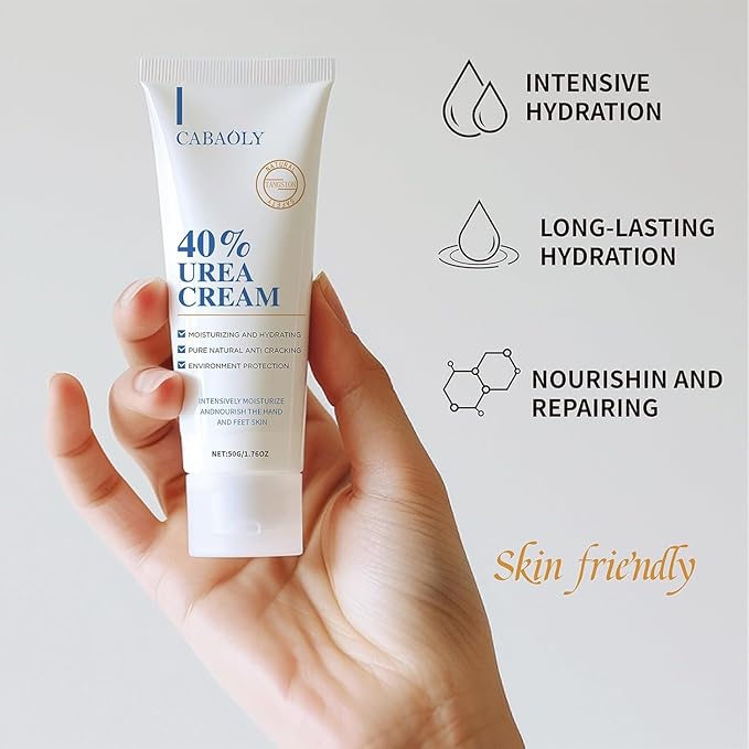 Urea Cream 40 Percent, Foot Hand Cream for Dry Cracked, 40 Per Urea Lotion for Feet Maximum (1.75 Ounce (Pack of 3))