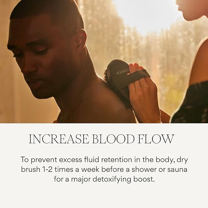 HigherDOSE Copper Dry Brushing Body Brush - Ion-Charged Dry Brush & Lymphatic Drainage Massager to Promote Circulation and Exfoliate for Glowing Skin - Everyday Antimicrobial Body Scrubber