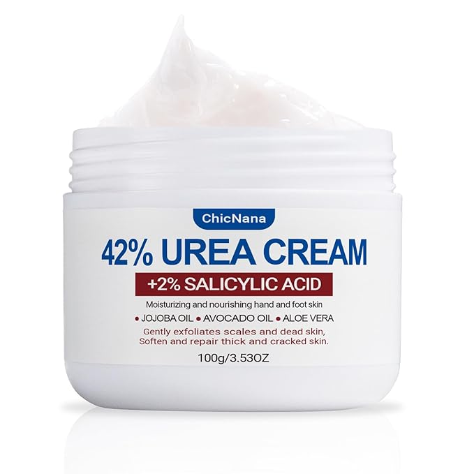 Urea Foot Cream, 42 Percent Urea Cream plus 2% Salicylic Acid Cracked Heel Repair Cream for Feet and Hand Foot Cream for Callus Remover & Nourishes Soften for Hand Foot And Body Care, 100g
