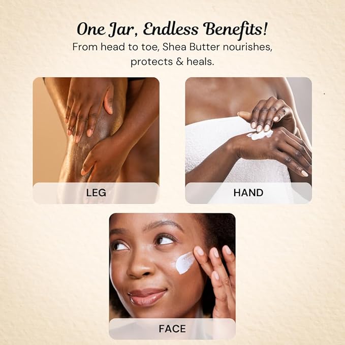 Shea Butter 100% Pure & Natural – Refined Ivory from Ghana, 2 LB – Deep Moisturizing for Skin, Hair, Body Butters, Lotions & DIY Skincare