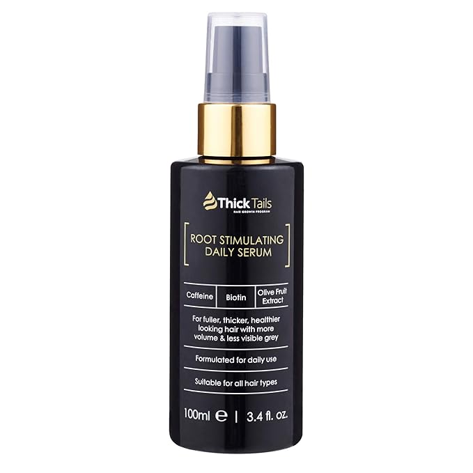 ThickTails Root Stimulating Leave-In Hair Serum – 3.4 fl.oz | Strengthens, Nourishes & Revitalises for Fuller-Looking Hair | Caffeine, Biotin & Peptides | Reduce Breakage & Thinning