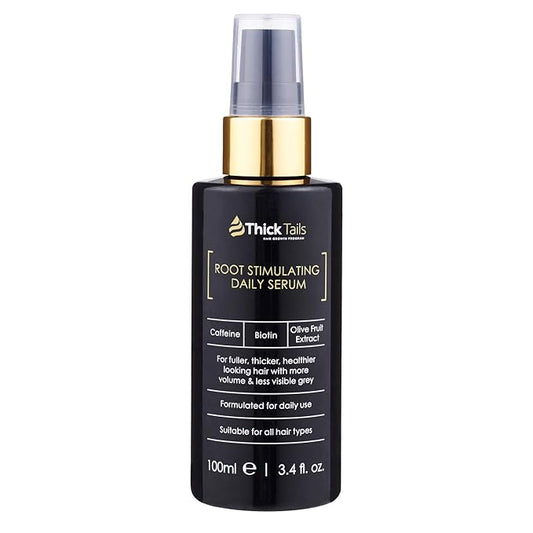ThickTails Root Stimulating Leave-In Hair Serum – 3.4 fl.oz | Strengthens, Nourishes & Revitalises for Fuller-Looking Hair | Caffeine, Biotin & Peptides | Reduce Breakage & Thinning