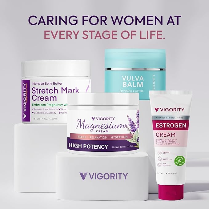 Vigority Magnesium Cream for Sleep: Magnesium Lotion for Leg Cramps - Soothing Magnesium with Lavender, Vitamin E and Shea Butter - Safe for Kids & Pregnant Individuals