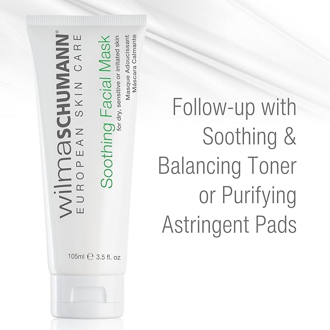 WILMA SCHUMANN Soothing Facial Mask, Dry Skin Face Mask, 3.5 oz
