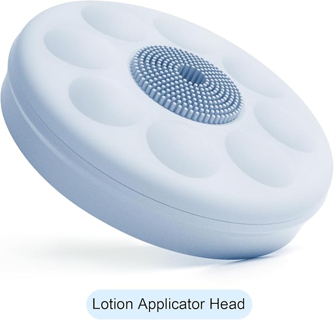 Electric Body Brush Bath Brush Head - Lotion Applicator Head, Sky Blue, Only Suitable for Oh,XIYU. XY1 Electric Bath Brush