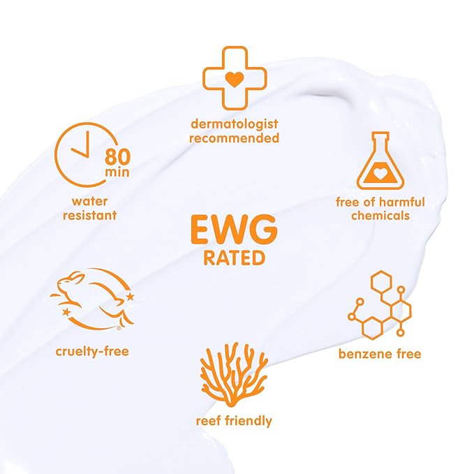 Thinkkids SPF 50+ Mineral Sunscreen, 6 Fl Oz – Safe, Natural Baby Mineral Sunscreen for Children - Water Resistant Sun Cream – Broad Spectrum UVA/UVB Sun Protection – Reef Safe