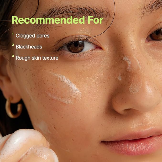 BY WISHTREND Green Tea & Enzyme Powder Wash, Gentle Cleanser for Oily & Sensitive Skin, Removes Impurities, Refine Texture, Deep Face Clean, 3.88 Oz