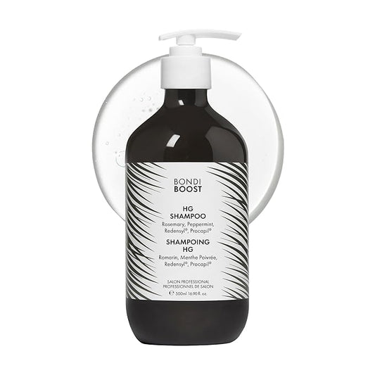 BONDIBOOST HG Anti-Thinning Shampoo for Women & Men [16.90 fl oz], Clinically Tested to Promote Fuller + Thicker-Looking Hair, Natural Mint Scent + Procapil, Redensyl & Rosemary Formula, Sulfate-Free