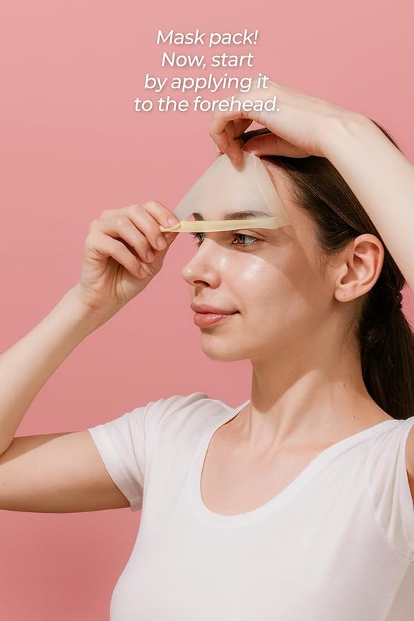 Roll Face Mask Sheet Weekly (7pcs) - Korean Deep Hydrating Collagen Hydrogel Mask for Women - Moisturizing Overnight Skincare