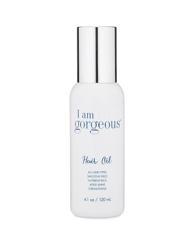 I am gorgeous Hair Oil - Frizzy Hair Solution with Nutrient-Rich Marula & Argan Oil for Damaged, Curly Hair - Adds Lightweight Hydrating Shine