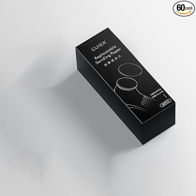 L'UGX 60PCS 100 Grit Sanding Discs for Electric Foot Callus Remover – Replacement Sandpaper Pads for Pedicure Tools, Professional Foot Care Accessories