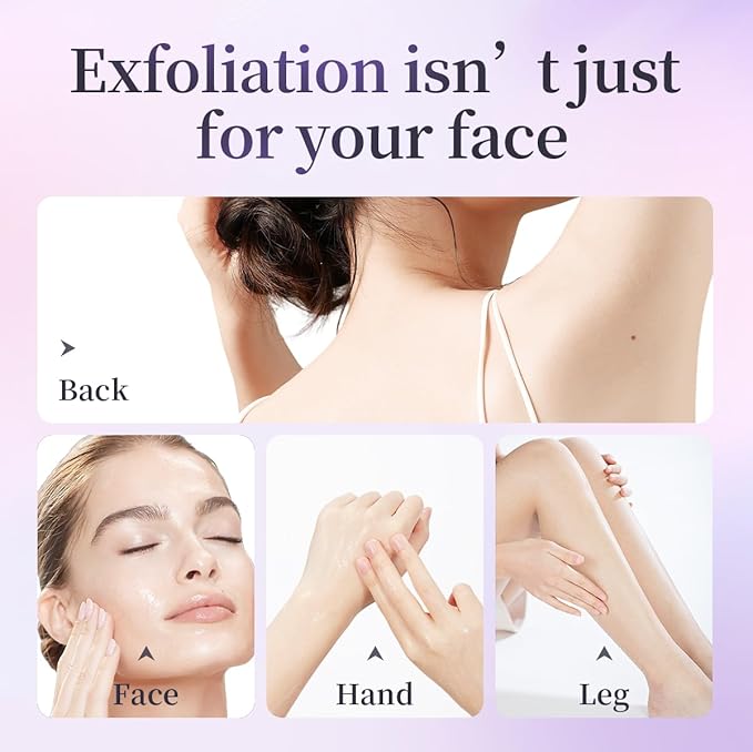 Exfoliating Peeling Gel, Acid Peel Face & Body Exfoliant Scrub, Soft Skin Cleansing Wash, Remove Dead Skin Cells for Men and Women(1 box per pack)