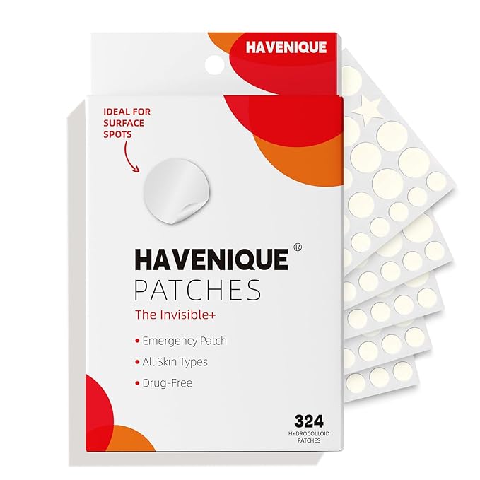 Pimple Patches for a Face Pack of 324, Acne Patches Hydrocolloid Patches for Covering Zits and Blemishes for Skin Care Spot Day and Night with Salicylic Acid, Tea Tree Oil 9 Star Patches