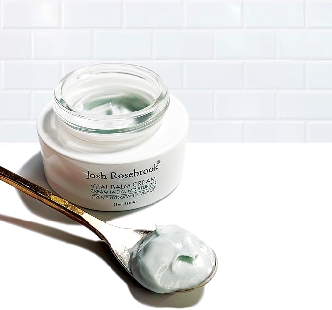 Josh Rosebrook Vital Balm Cream - High Performance Rich Facial Moisturizer, Protects Skin Barrier for All Skin Types Including Dehydrated and Mature. - 22mL - .75 Oz