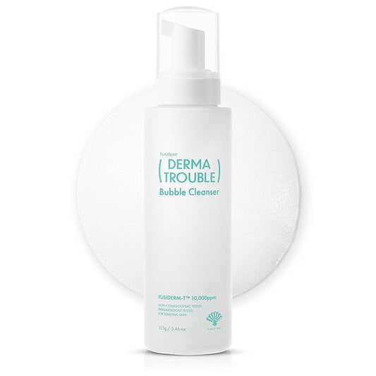 Derma Trouble Bubble Cleanser 5.46floz Gentle Low-pH Bubble Cleanser for Comedonal Acne Remove Excess Sebum Dead Skin Impurities Korean Skin Care with Fusiderm-T 10000ppm