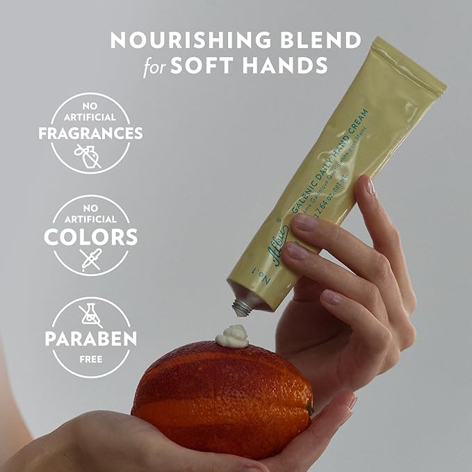 Alba1913 Vegan Daily Hand Cream for Dry Cracked Hands for Women & Men - Moisturizing, Fast Absorbing, Non-Greasy Cream for Working Hands, and Dry Skin, Soothes Skin Irritation - Travel Size 2.64 fl oz