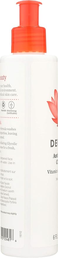 Derma E Anti-Wrinkle Cleanser – Anti-Aging Face Wash with Glycolic Acid and Vitamin A – Gentle Cleansing and Exfoliating Facial Wash Removes Makeup, Oil and Impurities, 6 oz