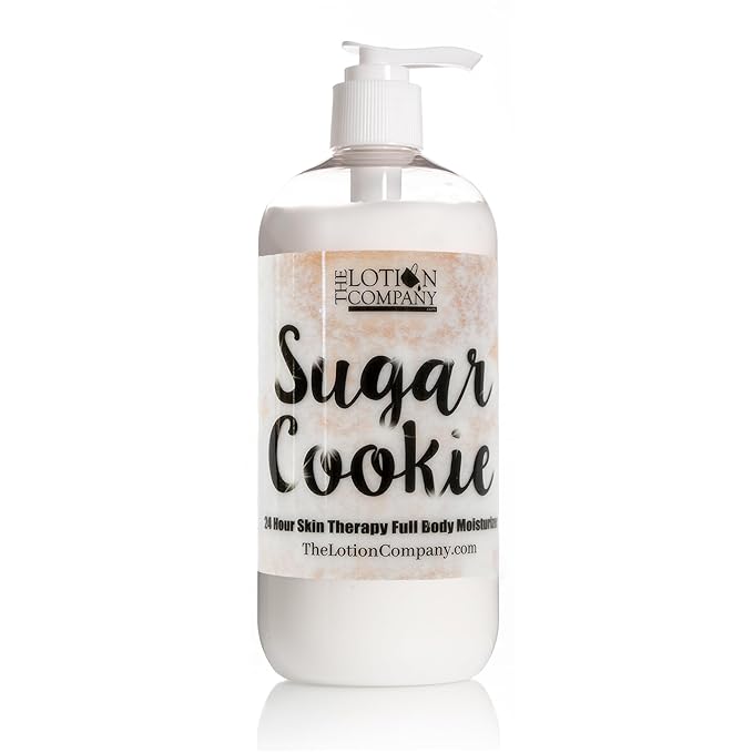 The Lotion Company 24 Hour Skin Therapy Lotion – Sugar Cookie Scented Full Body Moisturizer, Paraben Free, Made in USA, w/Aloe Vera, 16 oz