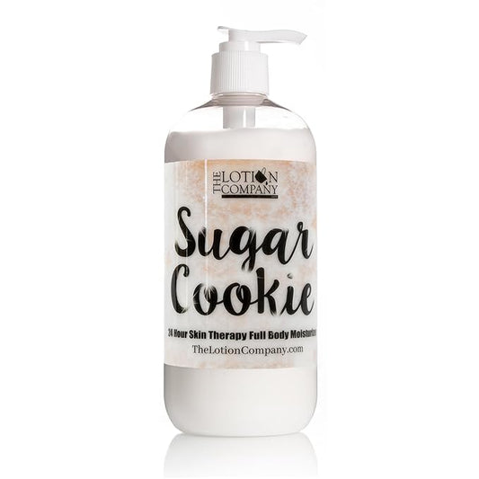 The Lotion Company 24 Hour Skin Therapy Lotion – Sugar Cookie Scented Full Body Moisturizer, Paraben Free, Made in USA, w/Aloe Vera, 16 oz