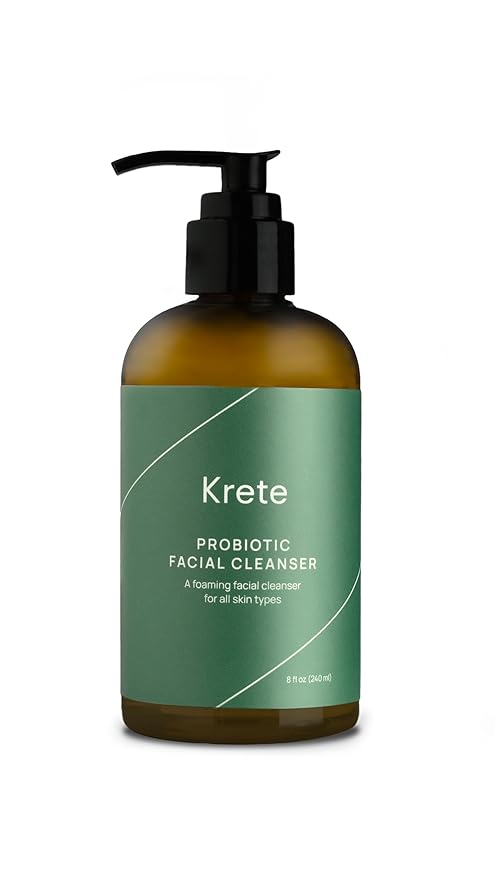 krete Probiotic Facial Cleanser 30-Second Routine for Glowing, Healthy Skin – 8 Ounces of Perfect Care for All Skin Types