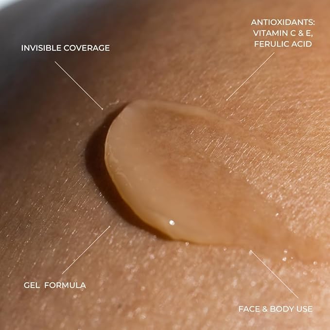 Sonrei Sea Clearly Premium SPF 50 Clear Face and Body Organoshield Sunscreen Gel | UVA, UVB & Antioxidant Enriched, UV Protection, Vegan, GMO & Gluten Free - (10.20 Fl Oz (Pack of 3)