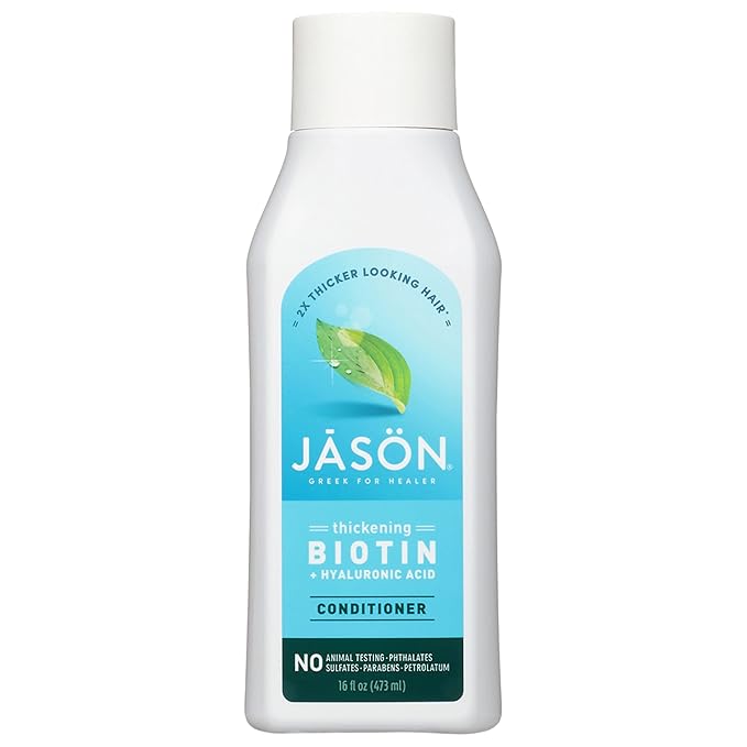 Jason Conditioner, Thicken & Restore Biotin and Hyaluronic Acid, 16 Oz