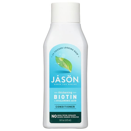 Jason Conditioner, Thicken & Restore Biotin and Hyaluronic Acid, 16 Oz