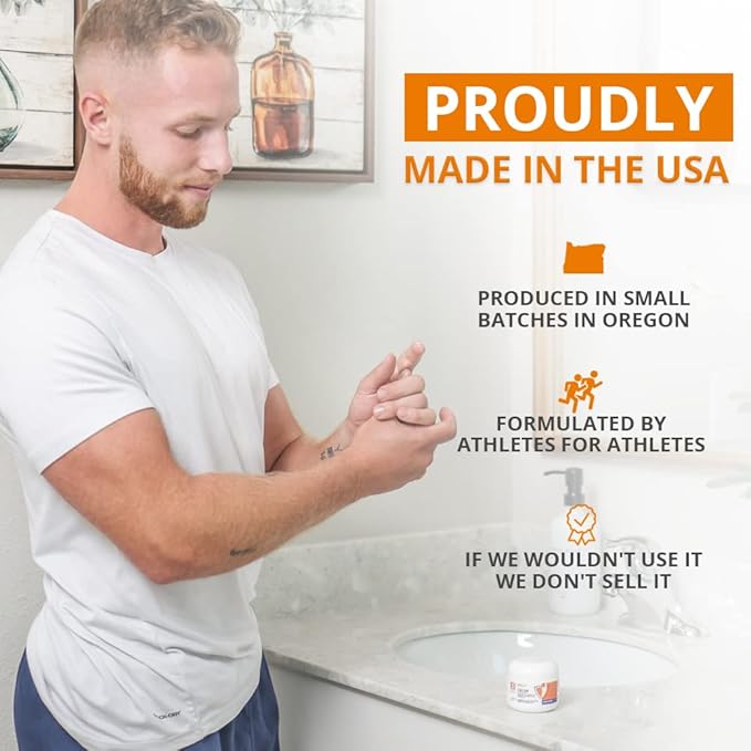 Shield Tea Tree Foot Cream with Lemongrass, Eucalyptus Oils to Soothe Eczema, Psoriasis, Rashes, Dry Itchy Feet 2 oz | The Athlete's Choice in Skin Moisturizing