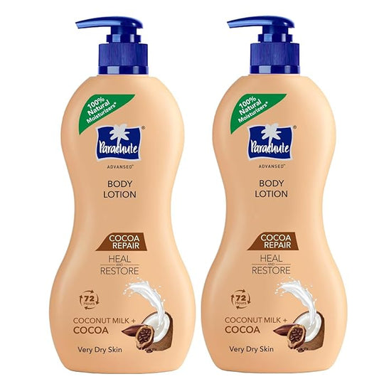 Parachute Advansed Cocoa Repair Body Lotion, Intense Moisture | 13.5 Fl oz | Pack of 2