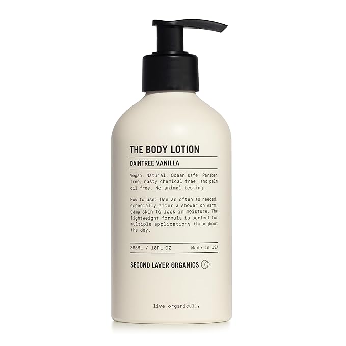 Daintree Vanilla Body Lotion | Deep Hydration with Organic Shea, Aloe & Coconut | Fast-Absorbing, Non-Greasy, Vegan Moisturizer for All Skin Types.