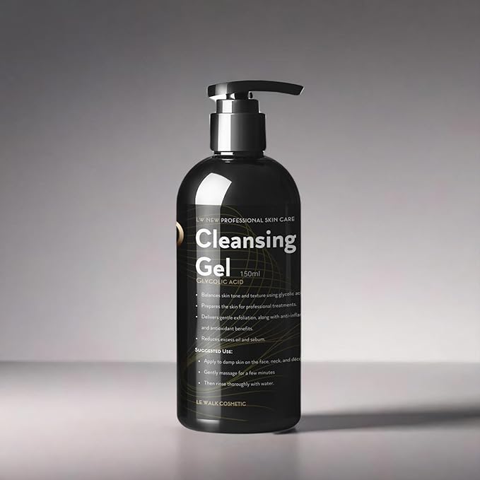 Professional Skincare Set, 5-Piece Algae Peeling Kit with Toner, Cleansing Gel, Post Treatment Gel and SPF50 Powder